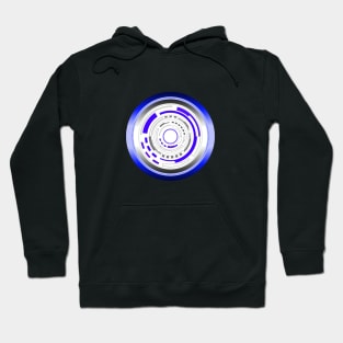 Cyberpunk Techno Tekno Design MetalIc Hoodie